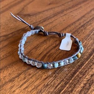 CHAN LUU beaded leather bracelet